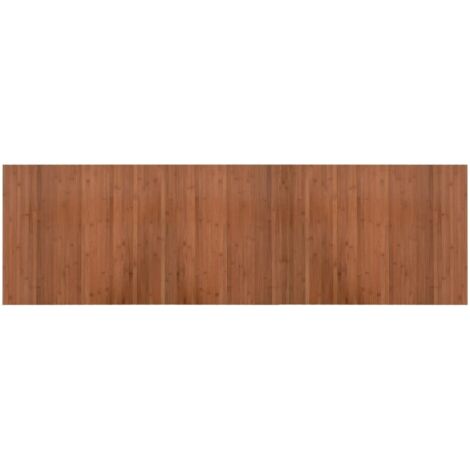 Tapis de sol，Tapis rectangulaire marron 60x200 cm bambou CFW478952