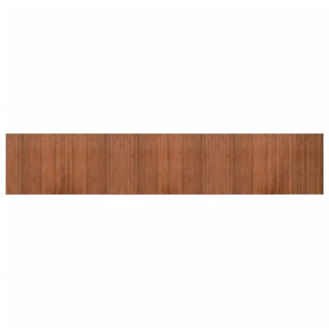 Tapis de sol，Tapis rectangulaire marron 60x300 cm bambou CFW825678