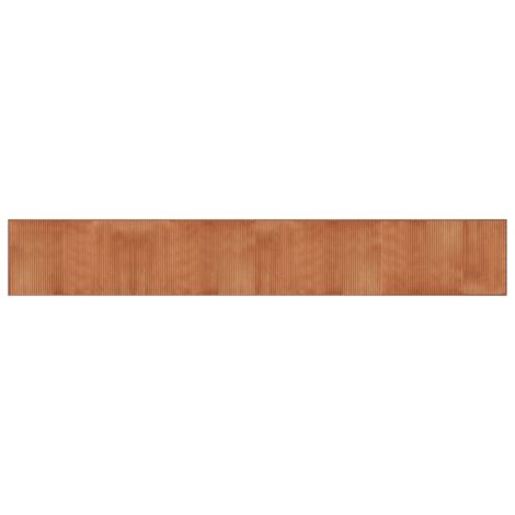 Tapis de sol，Tapis rectangulaire marron 60x400 cm bambou CFW925110