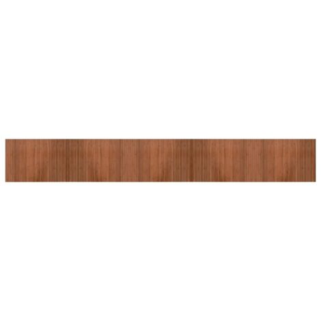 Tapis de sol，Tapis rectangulaire marron 70x500 cm bambou CFW655402