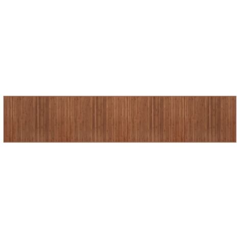 Tapis de sol，Tapis rectangulaire marron 80x400 cm bambou CFW355491