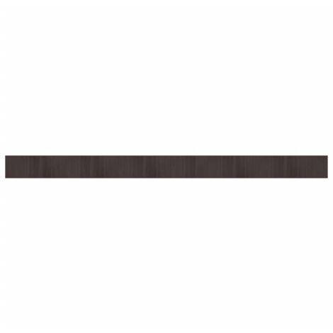 Tapis de sol，Tapis rectangulaire marron foncé 70x1000 cm bambou CFW917934