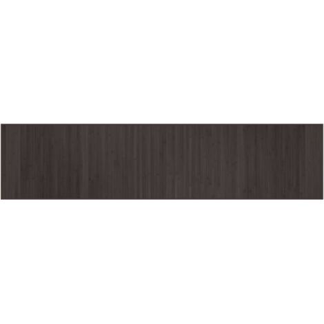 Tapis de sol，Tapis rectangulaire marron foncé 70x300 cm bambou CFW283316