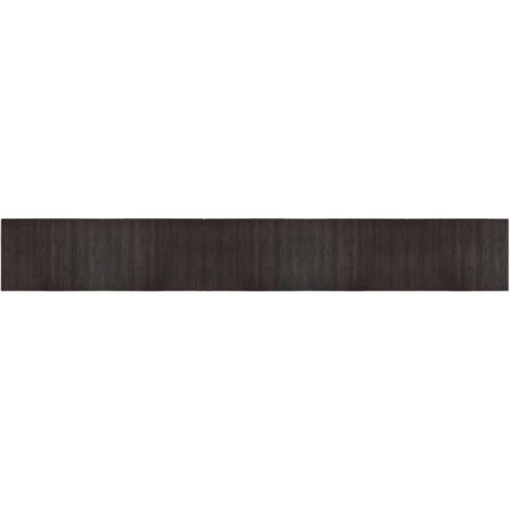 Tapis de sol，Tapis rectangulaire marron foncé 70x500 cm bambou CFW355331