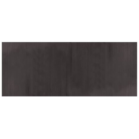 Tapis de sol，Tapis rectangulaire marron foncé 80x200 cm bambou CFW142887