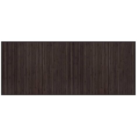 Tapis de sol，Tapis rectangulaire marron foncé 80x200 cm bambou CFW568863