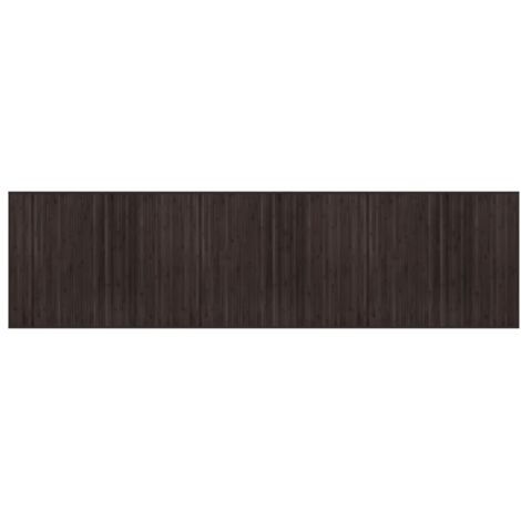 Tapis de sol，Tapis rectangulaire marron foncé 80x300 cm bambou CFW266384