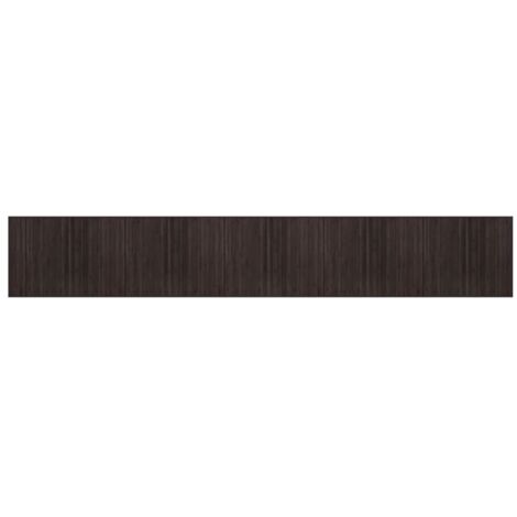 Tapis de sol，Tapis rectangulaire marron foncé 80x500 cm bambou CFW290118