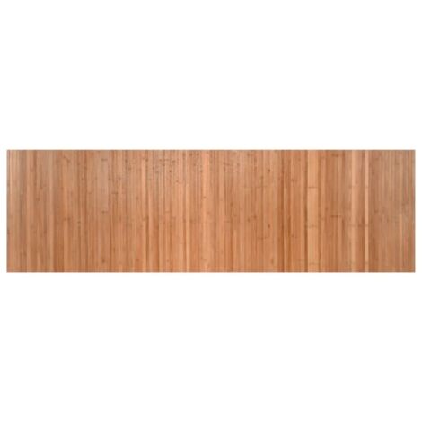 Tapis de sol，Tapis rectangulaire naturel 60x200 cm bambou CFW642277