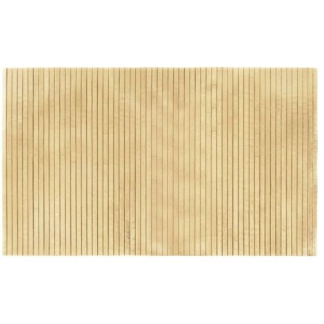 Tapis de sol，Tapis rectangulaire naturel clair 60x100 cm bambou CFW613341