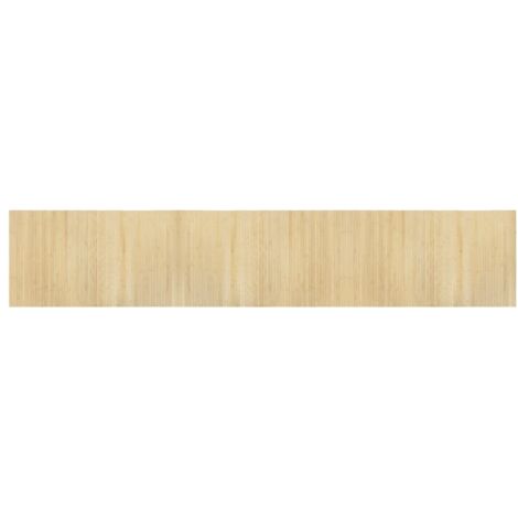 Tapis de sol，Tapis rectangulaire naturel clair 60x300 cm bambou CFW411002