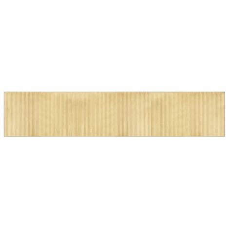 Tapis de sol，Tapis rectangulaire naturel clair 60x300 cm bambou CFW693132