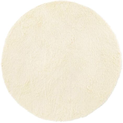 Tapis de sol，Tapis Shaggy à poils longs NAVARRA crème 200x200 cm polyester CFW337718