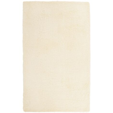 Tapis de sol,Tapis Shaggy à poils longs NAVARRA crème 80x150 cm polyester CFW925407