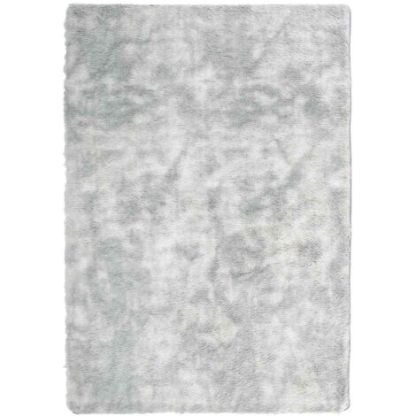 Tapis de sol,Tapis shaggy à poils longs NAVARRA gris argenté 120x170 cm CFW636594