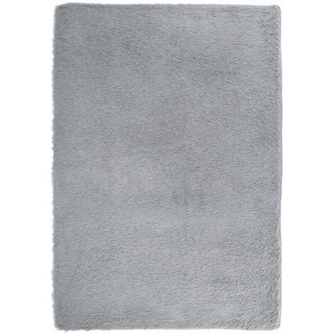 Tapis de sol，Tapis shaggy à poils longs NAVARRA gris clair 160x230 cm CFW829232