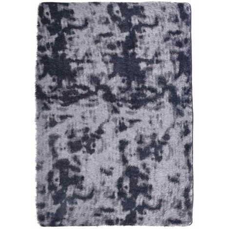 Tapis de sol，Tapis Shaggy à poils longs NAVARRA gris foncé 120x170 cm CFW515785