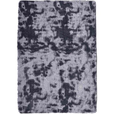 Tapis de sol，Tapis Shaggy à poils longs NAVARRA gris foncé 160x230 cm CFW180570