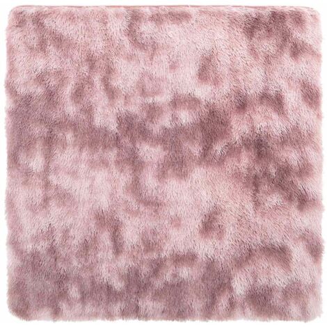 Tapis de sol，Tapis Shaggy à poils longs NAVARRA rose poudré 240x240 cm CFW361811