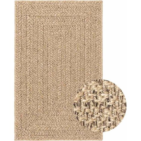 Tapis de sol,Tapis ZIZUR 240x340 cm aspect de jute intérieur et extérieur CFW291857