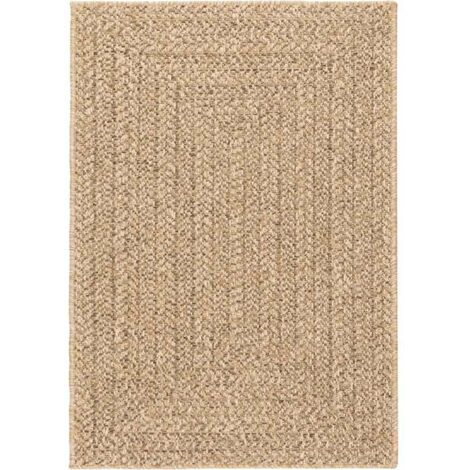 Tapis de sol，Tapis ZIZUR beige 120x170 cm aspect de jute intérieur extérieur CFW289662