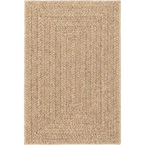 Tapis de sol，Tapis ZIZUR beige 140x200 cm aspect de jute intérieur extérieur CFW645042
