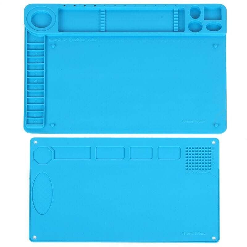 Image of Tapis de Soudure Magnétique Antistatique en Silicone Isolant Thermique pour Téléphone PC Bureau