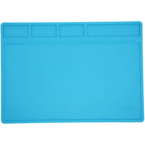 Tapis de Soudure Silicone Antistatique Résistant à la Chaleur avec Échelle pour Réparation Électronique