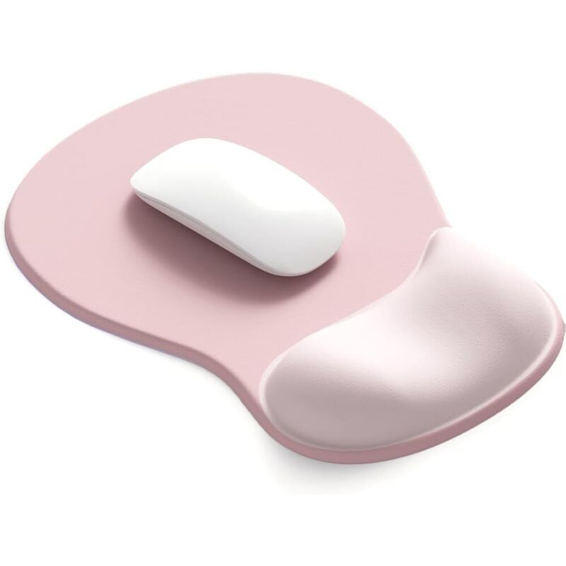 Tapis de souris repose-poignet en silicone - Tapis de souris ergonomique avec support pour poignet - Antidérapant, accessoire de bureau design pour