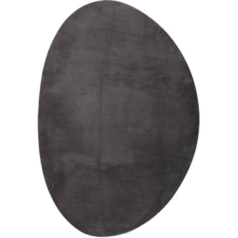Tapis de surface HUARTE Anthracite 140 x 200 cm Polyester
