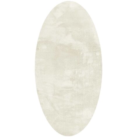 Tapis de surface ovale HUARTE Crème 100 x 200 cm 100% Polyester
