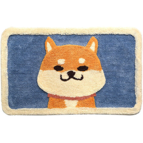 Tapis de tapis floqué ménage salle de bain porte salle de bain tapis anti-dérapant tapis de pied absorbant (4565CM)