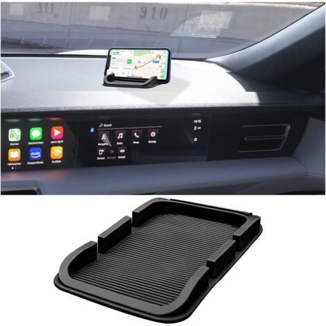 Tapis De Téléphone Antidérapant, Plateau De Tableau De Bord De Téléphone De Voiture, Tapis Antidérapant pour Tableau De Bord, Organiseur Multifonction 3 en 1 pour Tableau De Voiture Imperméable