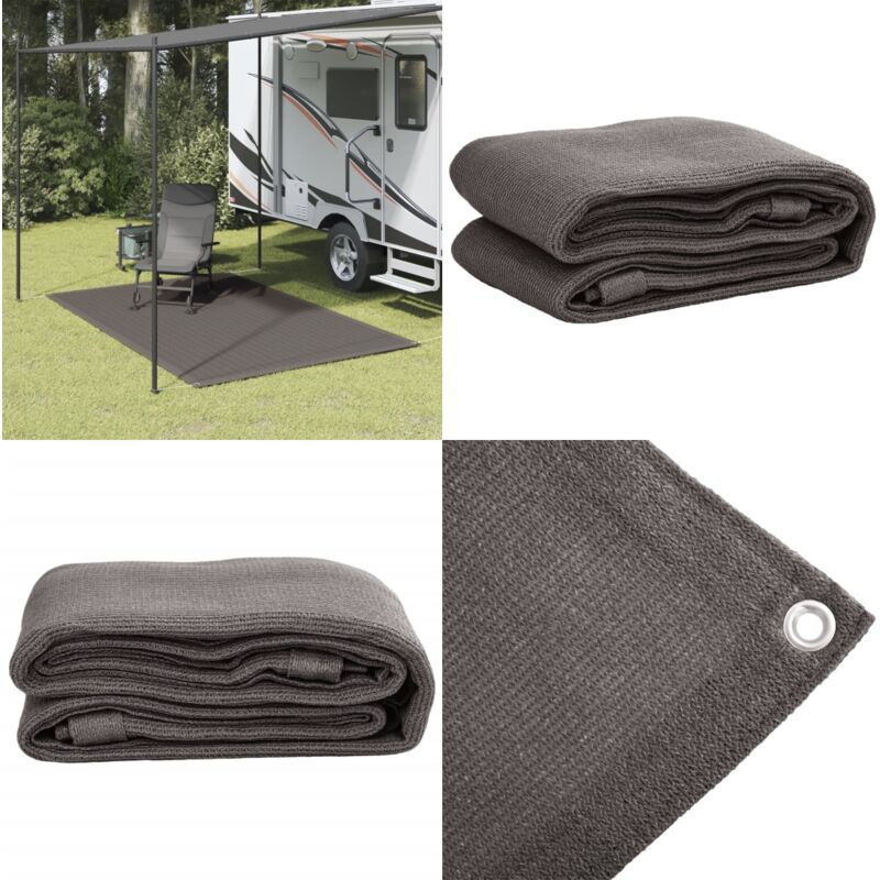 Tapis de tente 200x300 cm Anthracite - Tapiss De Tente - Tapis De Camping - Tapis Extérieur - Tapis Imperméable - Tapis Respirant - Home & Living