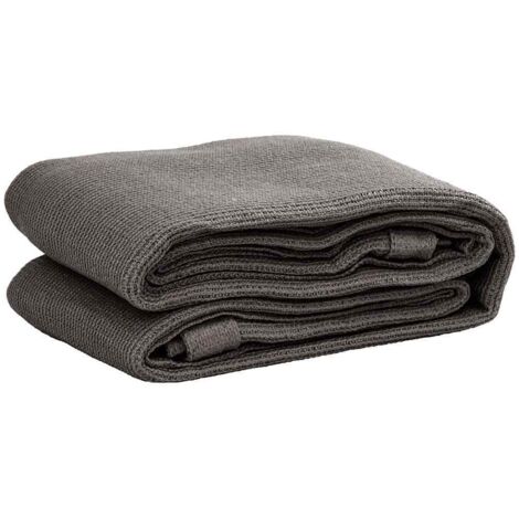 Tapis de tente, Tapis de jardin, Tapis de Camping extérieur 250x250 cm Anthracite PEHD MKS67409