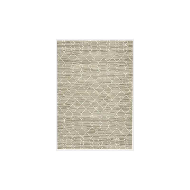 Décoweb - Tapis de terrasse - Scandinave - Marron clair - 80 x 150 cm