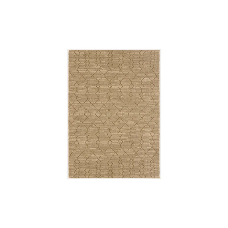 Décoweb - Tapis de terrasse - Scandinave - Marron cuivré - 160 x 230 cm