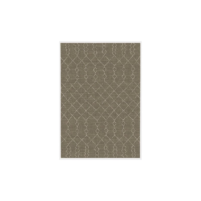 Décoweb - Tapis de terrasse - Scandinave - Marron foncé - 160 x 230 cm