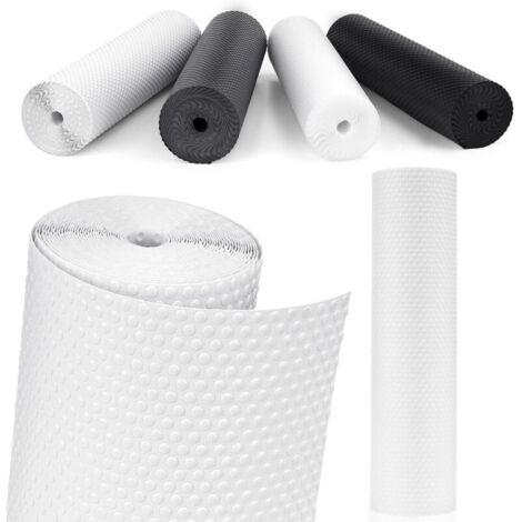 Tapis de tiroir antidérapant, revêtement en plastique pour étagère de réfrigérateur, protection de meubles de camping, tapis sous l'évier de cuisine (transparent/50 cm x 500 cm)