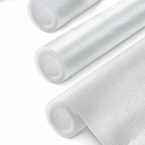 Tapis de tiroir tapis de placard lavable imperméable EVA tapis de table transparent pour la maison et la cuisine tapis de réfrigérateur antibactérien (45 x 150 cm)