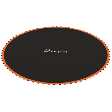 Tapis de trampoline rond en polypropylène orange - Accessoire de remplacement haute résistance pour jardin 323x323x1cm