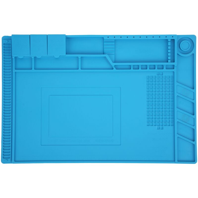 Sunxury - Tapis de travail en Silicone à isolation magnétique, résistant à la chaleur, pour soudage, téléphone, réparation d'ordinateur, MatS-160