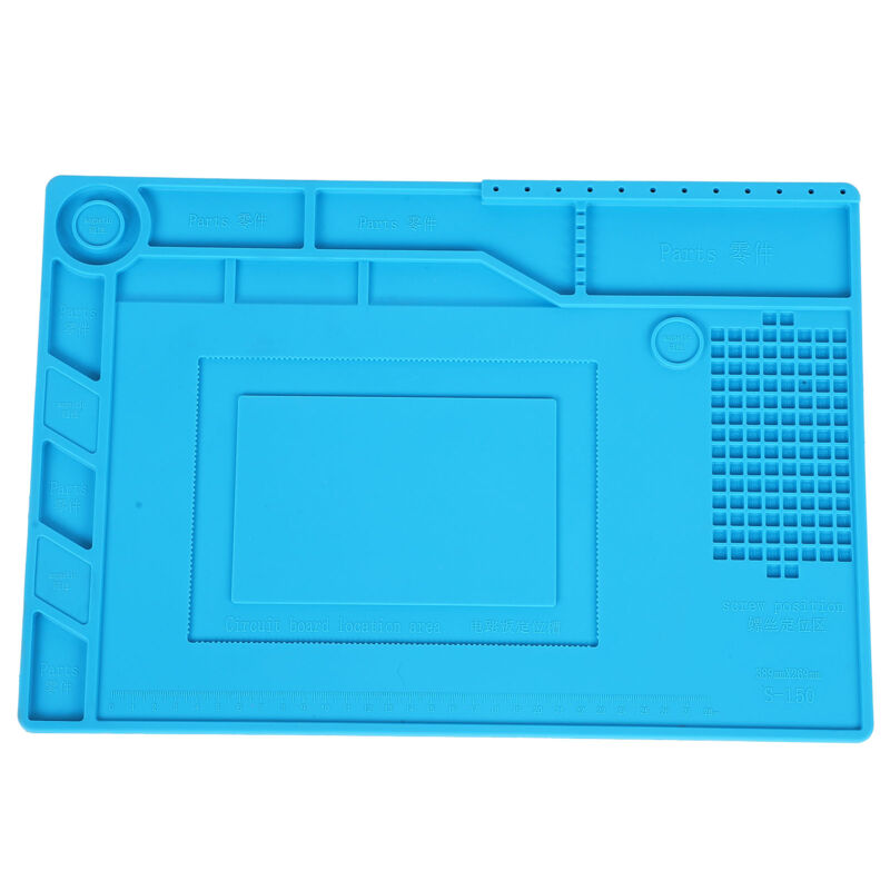 Sunxury - Tapis de travail en Silicone à isolation magnétique, tapis de réparation électronique de soudure résistant à la chaleur