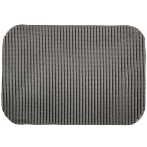 Tapis de vaisselle microfibre 32x44,5cm gris - 5five