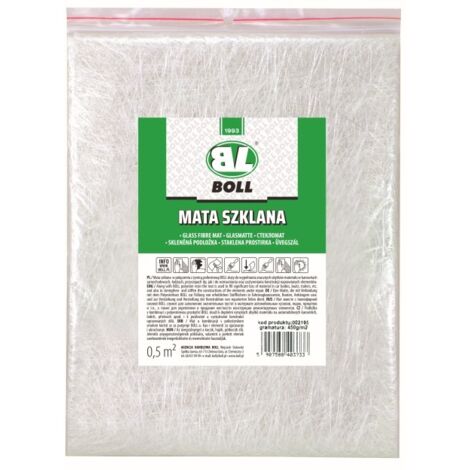 TAPIS DE VERRE BOLL 450G/M2, DIMENSIONS 0,5M2