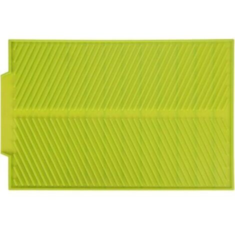 Tapis de vidange Planche à égoutter universelle Plats de séchage Tapis de séchage enroulable antidérapant Plateau en silicone résistant à la chaleur et antidérapant (vert)