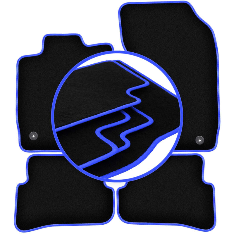 Tapis de voiture CARLUX-BLUE pour Audi A1 8X berline (2010-)