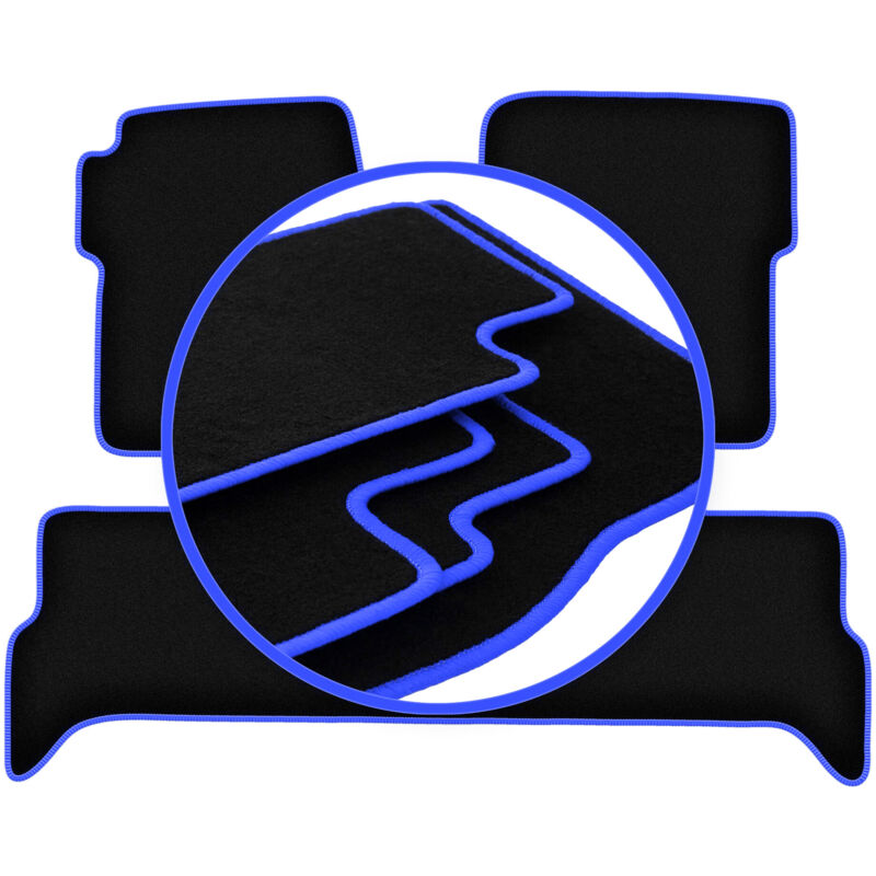 Tapis de voiture CARLUX-BLUE pour : Land Rover Discovery II tout-terrain (1998-2004)
