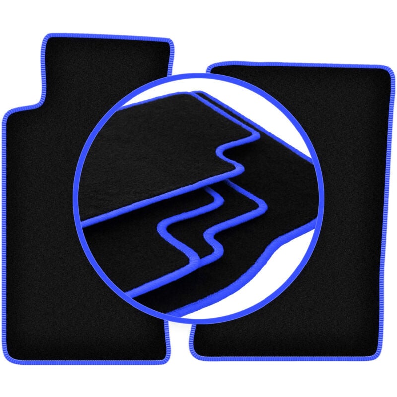 Tapis de voiture CARLUX-BLUE pour : Mazda MX-5 II NB cabriolet (1998-2005)