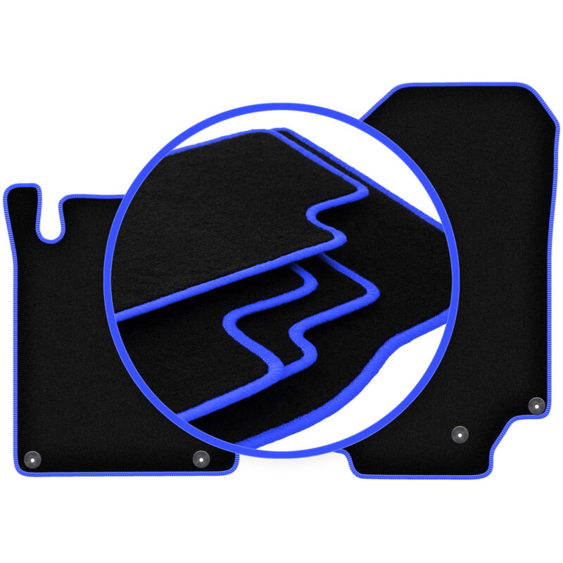 Tapis de voiture CARLUX-BLUE pour : Mercedes SL R129 500 SL (1989-2001)